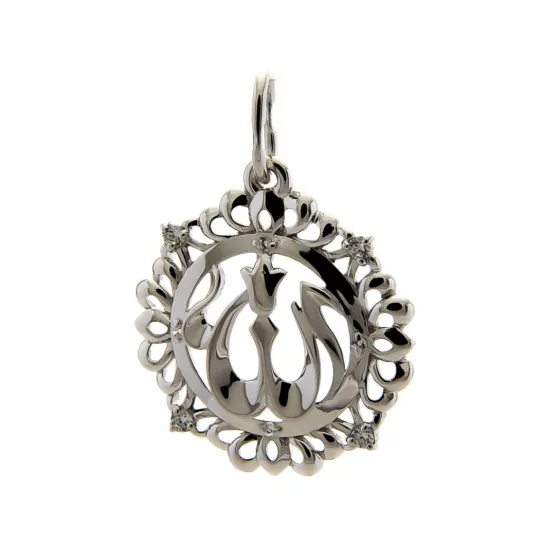 Подвеска с фианитом из серебра