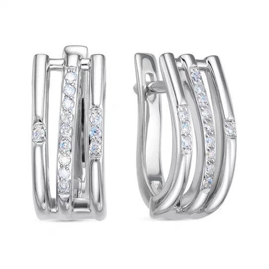 Серьги с бриллиантами из золота