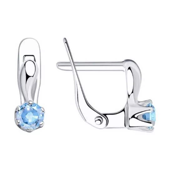 Серьги детские из серебра