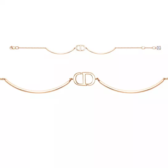 Браслет с фианитом из золота