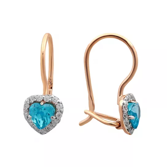 Серьги детские из золота