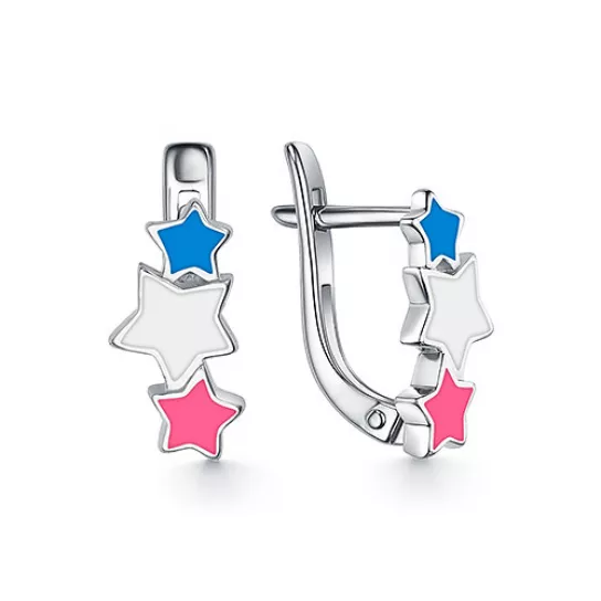 Серьги детские из серебра