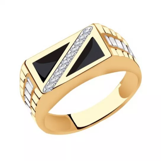 Кольцо-печатка из золота