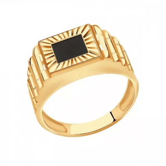 Кольцо-печатка из золота