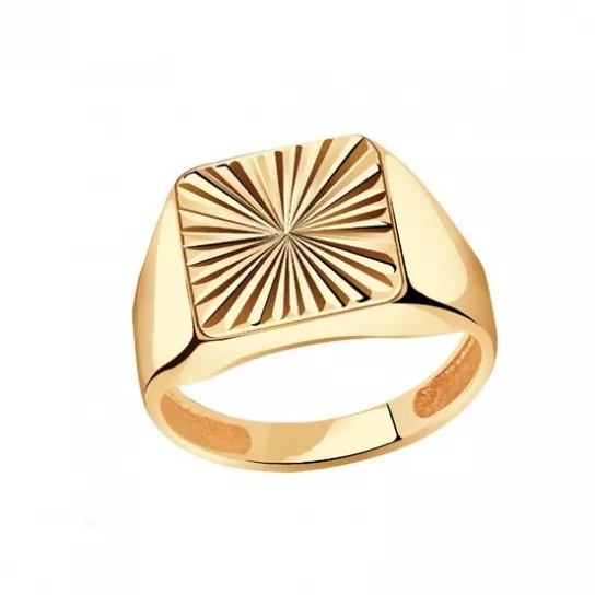 Кольцо-печатка из золота