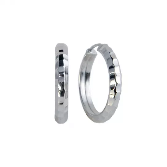 Серьги-конго из серебра