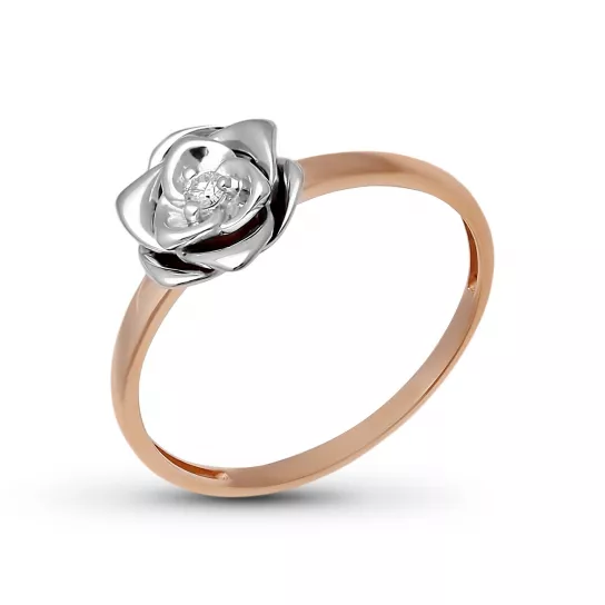 Кольцо с бриллиантами из золота