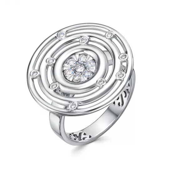 Кольцо с бриллиантами из золота