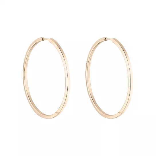 Серьги-конго из золота