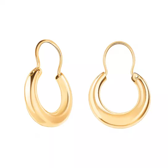 Серьги-калачи из золота