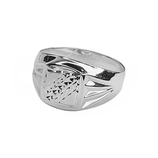 Кольцо-печатка из серебра