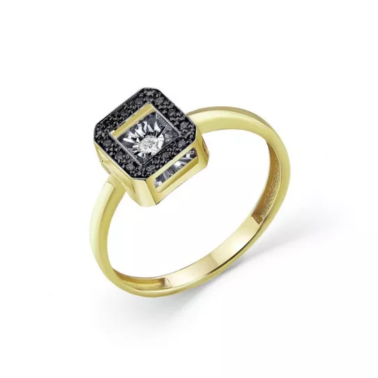 Кольцо с бриллиантами из золота