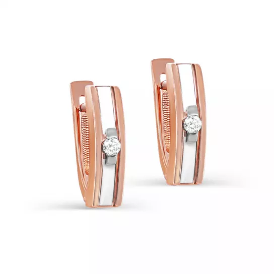 Серьги с бриллиантами из золота