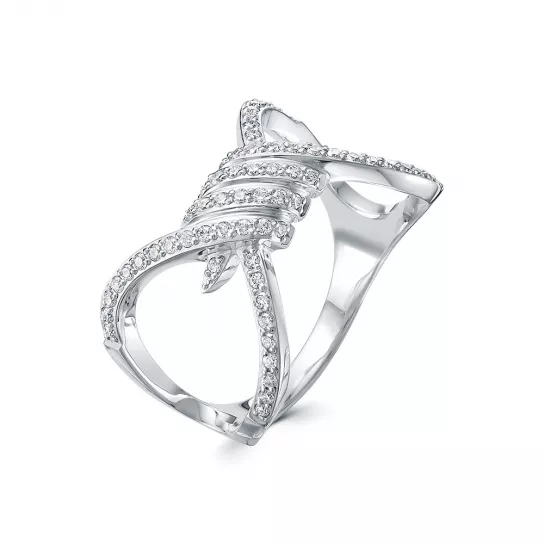 Кольцо с бриллиантами из золота