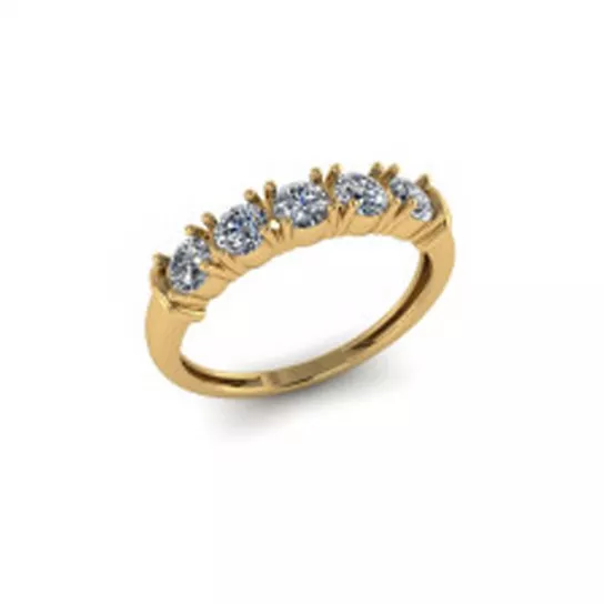 Кольцо с фианитом из золота