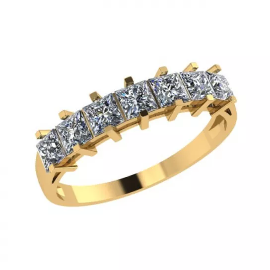 Кольцо с фианитом из золота