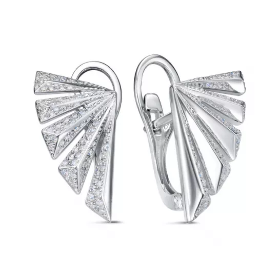 Серьги с бриллиантами из золота