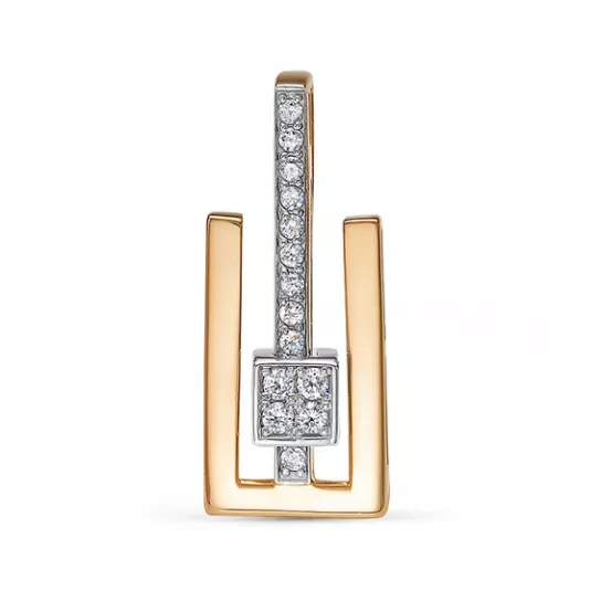 Подвеска с бриллиантами из золота