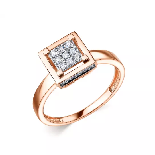 Кольцо с бриллиантами из золота