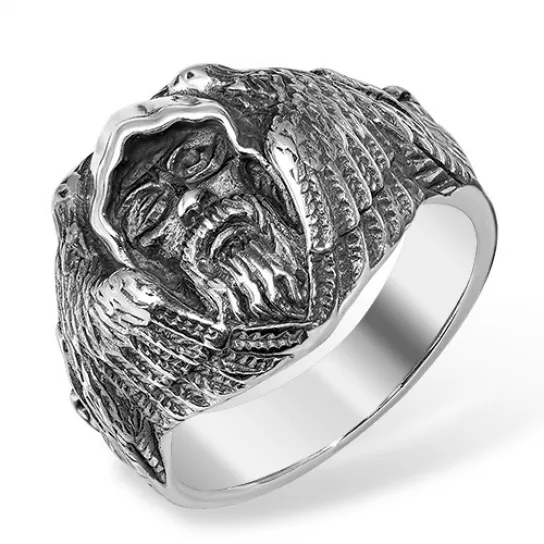 Кольцо-печатка из серебра