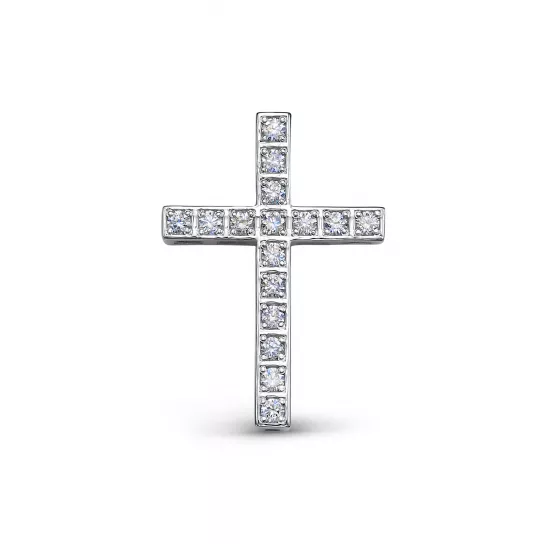 Крест с бриллиантами из золота