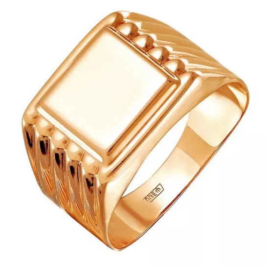 Кольцо-печатка из золота