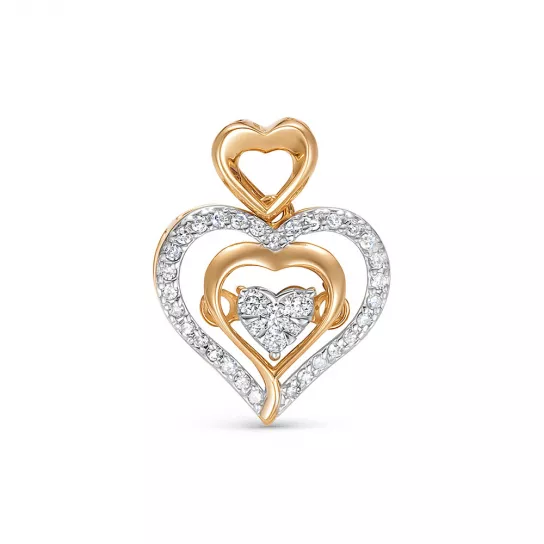 Подвеска с бриллиантами из золота