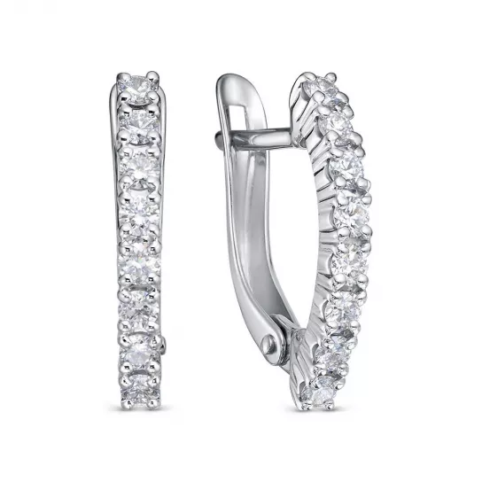 Серьги с бриллиантами из золота