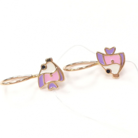 Серьги детские из золота