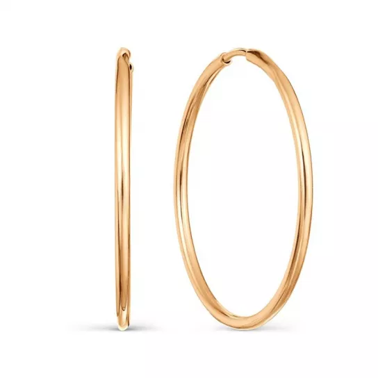 Серьги-конго из золота